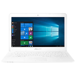 ASUS EeeBook L402 Laptop, Intel Celeron, 4GB RAM, 32GB eMMC, 14, with Office 365 Personal 1-Year Subscription Included White